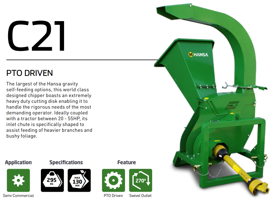 Hansa C21PTO Chipper